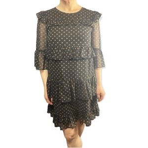 Madewell Waterlily Ruffle Dress in Heart Flip Size 00